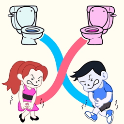 Toilet Rush Race: Draw Puzzle cover art
